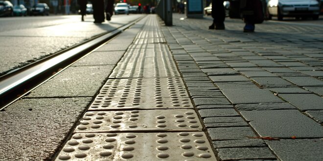 Barrierefreiheit: Leitstreifen und Bodenleitsysteme